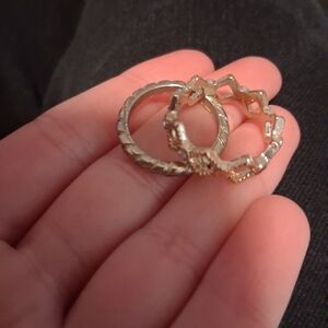 Unbranded Like New Gold-Tone Ring Set—Size 8